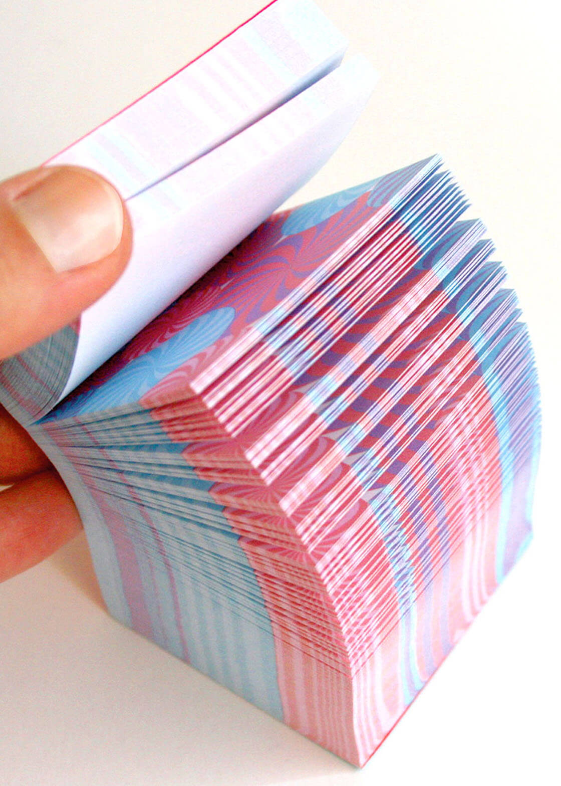 Cubes flip through