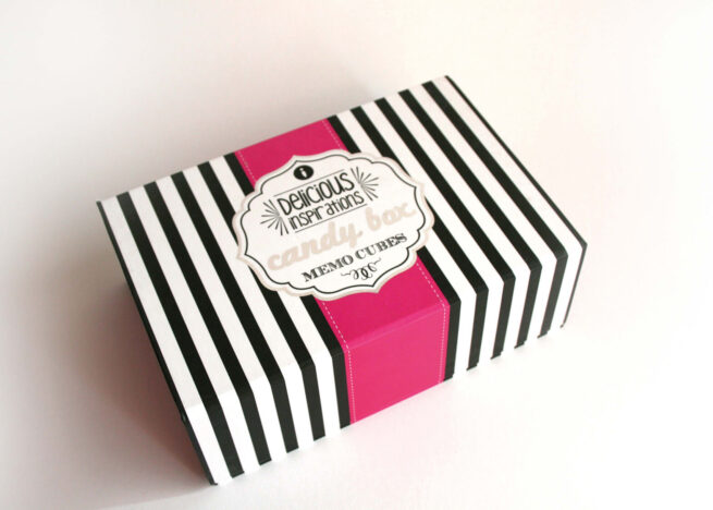 Candy box memo cubes